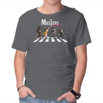 Unisex Crew Neck T-Shirt The Masters Of Rock Graphic Short Sleeve Casual Tee S