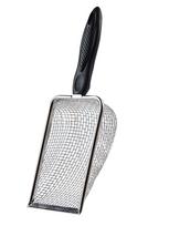 Pet Long Handle Cat Litter Scoop Stainless Steel Mesh with 5mm Holes Durable Sturdy Construction Easy to Clean for Cat Litter Box Maintenance One Size