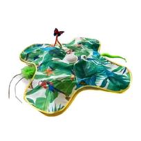 Exercise Promoting Hunting Cover Toy For Kittens Indoor Play with Oxford Cloth Foldable Design žalia