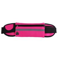 Sport Fanny Pack - EFUTURE - Pink - Waterproof - Reflective - 2 Pockets juoda