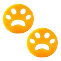 Pet Hair Brush,Reusable Pet Hair Remover,Lint Catcher,for Washing Machine,Clothes - 2pcs orange