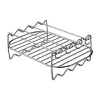 Multipurpose Sturdy Stainless Steel Grill Rack For Air Fryers With 4 Skewers For Meat Vegetables Cooking Tool 1