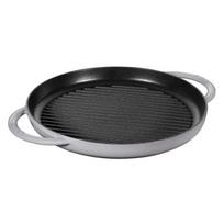 Gril en Fonte - STAUB - 30 cm - Gris Graphite - Compatible Induction - Émail Résistant aux Rayures
