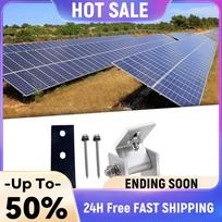 2 Pcs Aluminum Solar Panel Brackets with Tilt Legs 15-30 Degree Angle Lightweight Mount Bracket Solar Panel Tilt Mount Brackets China Mainland