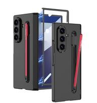 case for Samsung Z Fold 7 Magnetic hinge integrated pen slot shell film full coverage protective case plain with pen plain Galaxy Z Fold7 juoda
