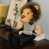 50/65/90cm Cartoon Lion Plush Doll Anime Hot TV Lee Minomi Lion Stuffed Animals Plushies Toy Soft Kids Toys for Girlfriend Gifts 50cm pilka spalva