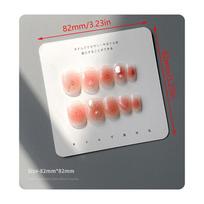 10Pcs Press On Nails Display Cardboard Wholesale In Bulk Nail Packaging Card Small Business Manicure Art Accessory