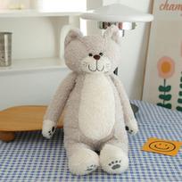 50CM Arbata Ryžiai Katė Pliušinis Žaislas Juodai Baltas Sujungimas Pliušinis Kawaii Katė Mieganti Kojų Lėlė Festivalio Dovana Vaikams Gimtadienio Dovana 50cm pilka spalva