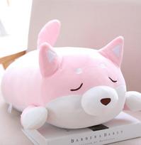 Good Quality Cute Fat Shiba Inu Dog Plush Toy Stuffed Soft Kawaii Animal Cartoon Pillow Lovely Gift 35cm
