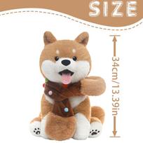 34cm Kawaii Shiba Inu Plush Toys Soft Animal Doll Skin-friendly Companion Realistic Decorative Ornament Gift For Children Friend ruda