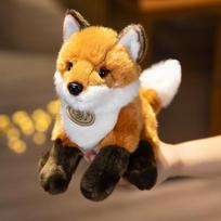 17/23/30cm Simulation Fox Plushie Stuffed Forest Animals Lifelike Foxes Peluche Toys Home Decor Doll Toys For Kids Birthday Gift about 15-17cm