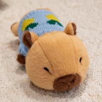 20/26cm Cute Capybara Plush Toy with Sweater Simulation Capybara Cat Doll Small Size Stuffed Animals Soft Hand held toys 20cm