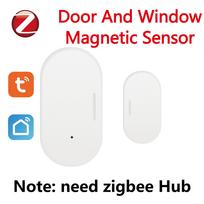 Tuya Zigbee Door Sensor Window Entry Sensor Security Burglar Door Sensor Alarm Smart Life Magnetic Door Sensor Alexa Google Home