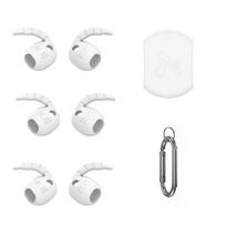 3 poros Ausinės Silikoniniai Ausų Kabliukai Sparnelio galiukas Skirta Samsung Skirta Galaxy Buds 4/Pro Neslystančios Ausų Kepurėlės Apsauginis Dangtelis Priedas balta