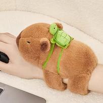 Cute Capybara Slap Bracelets Stuffed Animal Capybara Doll Huggers Snap Ring Band Plush Toy Wrist with Turtle Kid Toy Gift ruda