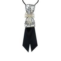 Geometric Bow Tie Choker Pre-tied Tie Retro Shirt Tie  Cool Girls / Boys Style A
