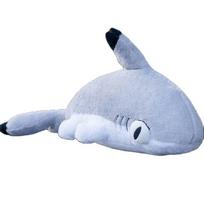 70CM Cute Transform Shark Cat Plush Toys Stuffed Cute Shark Doll Lovely Animal Pillow Soft Cartoon Cushion Christmas Gift 70cm pilka spalva