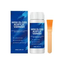 High Gloss Acrylic Varnish - Clear Sealer for Wood Furniture and Crafts, Fast Drying for DIY Projects One Size mėlyna