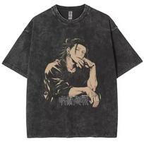 Anime Jujutsu Kaisen Gojo Satoru T Shirts Washed Men Women Cotton Harajuku TShirts High Quality Retro for Men Women Tops Tees 2XL