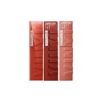 Maybelline Kiss lipstick mirror finish Kissing Stick Double Pack - Three-piece Set Lip Glaze 215 Lip Glaze 130 Lip Glaze 255 ruda