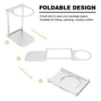 With Base Portable Espresso Machine Stand Foldable Design Coffee Maker Holder  For Office
