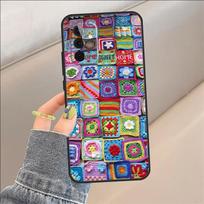 Granny Square Crochet Case For Samsung Galaxy A54 A14 A36 A16 A33 A56 A26 A15 A55 A53 A35 A22 A32 A52 A34 A05 A06 For Samsung A22 4G
