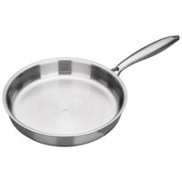 Nonstick Stainless Steel Frying Pan Flat Bottom Saucepan Durable Fried Steak Pot  Induction Cooker 24cm