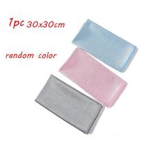 Microfiber Rags Dish Cloth Scouring Pad Water Absorption Glass Cleaning Wipe Mirror Washing Towel 30x30cm