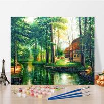 Menas „Pasidaryk pats“ Tapyba pagal skaičius Skaitmeninis aliejinis paveikslas Aliejinė tapyba Skaičių tapyba Deimantinė tapyba Namų dekoro pomėgiai 40x50cm no frame