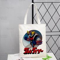 Goldorak Nostalgija Pirkinių Maišelis Shopper Grendizer UFO Kosminis Robotas Eco Drobė Goldrake Bolsas De Tela Maišelis Daugkartinis Sacolas 24*26cm