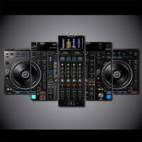 Drobės Paveikslėliai Namų dekoras 5 dalys DJ muzikos grotuvas Paveikslai HD spaudiniai Muzikos pultas Plakatas Modulinis Svetainės Sienos Meno Rėmas 20x35cm*2  20x45cm*2  20x55cm*1