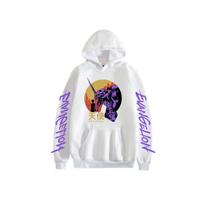 Tengen Toppa Gurren Lagann Hoodies Anime Print Gatvės drabužiai Vyrai Moterims Madingi Oversized Megztiniai Megztiniai Megztiniai Sportiniai kostiumai XXXXL balta
