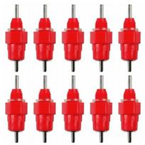 5/10 vnt. paukštienos vandens gėrimo speneliai Vištienos ančių šėrimui Įsukamas girdyklos čiaupas 10pcs red
