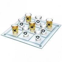 Stikliniai geriamieji tic tac toe su 9 šaudymo akiniais