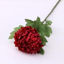 73cm Big Marigolds Chrysanthemum Artificial Silk Flowers Flores Summer Home DIY Wedding Decor ADM raudona