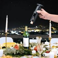 Elektrinis vyno atidarytuvas Įkraunamas automatinis kamščiatraukis Creative vyno butelių atidarytuvas su USB įkrovimo kabeliu, tinka naudoti namuose juoda