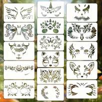 16Pcs painting series hollow painting template, wall album decoration, DIY hand painting, painting handwritten, graffiti printing inkjet template 16pcs