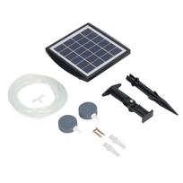 Solar Water Air Pump 2W 6V Waterproof Dual Mode Shock Resistant Portable Aquarium Oxygen Pump for