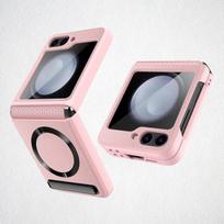 Magnetinis stovas Magsafe telefono dėklui, skirtas Samsung Galaxy Z Flip 6 5 Flip6 Flip5 5G vyrių apsauga, stiklo plėvelė, odinis dangtelis Galaxy Z Flip6