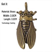 Dragonfly, Cicada, Cricket, Mantis & Bee Brass Ornaments - Tea Pet Collection