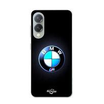 Telefono dėklas - Maniacase - Samsung Galaxy S25 Edge - Silikonas - BMW M logotipas - Šviečiantis anglies pluoštas juoda
