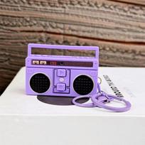 Mini Retro Diktofonas Raktų Pakabukas Gali Įrašinėti Ir Groti Muziką Smagus Muzikos Dėžutės Pakabukas Personalizuota Dovana Pora violetinė