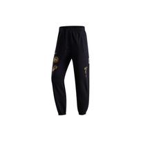 Nike NBA Golden State Warriors Logo Badge Print Cuffed Knit Sweatpants Men Bottoms Black FB4485-010 L