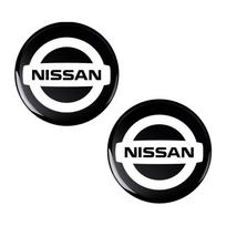 14mm Car Key Emblem Stickers Auto Control Key Logo Styling For Nissan Nismo Qashqai X J10 Trail Tiida Juke Teana Pulsar Altima 2pcs black