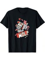 Minecrafts Wolf Hero Love T-Shirt S juoda