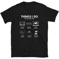 Tarantula T-Shirt _ Things I Do in My Spare Time, Funny Tarantula Shirt, Spider Lover Gift, Funny Spider Shirt, Unisex S juoda