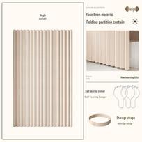 Aukščiausios kokybės sulankstoma dušo užuolaida be gręžimo vonios kambariui: Nematoma sausos ir šlapios zonos atskyrimas ir maudymosi pavėsis Single Curtain, Door Width 55-75, Curtain 80x180 beige