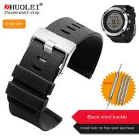 24MM Silicone Watch Strap For Suunto 9 Spartan Sport Quick Release Suunto 9 Baro Traverse Orange gray Rubber Watchband bracelet 24mm