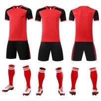 Football Suit, Men'S And Women'S Game Sports Jerseys, Primary School Students, Adult Children'S Training Jerseys, Team Jerseys, Breathable Printing Nu 3XS raudona