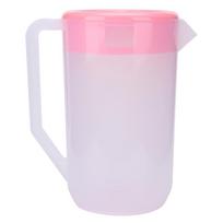 4000ml didelės talpos netoksiškas plastikinis šaltas virdulys vandens butelis (Skaidrus Baltas Dangtelis)